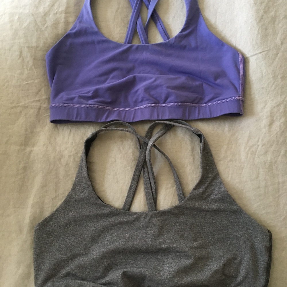 2 Lululemon bras. Medium support B/C cup
